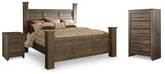 Hoover Furniture Outlet - Ashley Furniture - Juararo King Poster Bed, Chest and Nightstand - King Poster Bed, Chest and Nightstand - B251B34