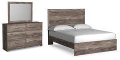 Hoover Furniture Outlet - Ashley Furniture - Ralinksi Queen Panel Bed, Dresser and Mirror - Queen Panel Bed, Dresser and Mirror - B2587B6
