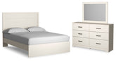Hoover Furniture Outlet - Ashley Furniture - Stelsie Queen Panel Bed, Dresser and Mirror - Queen Panel Bed, Dresser and Mirror - B2588B6