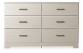 Hoover Furniture Outlet - Ashley Furniture - Stelsie Dresser - Six Drawer Dresser - B2588-31