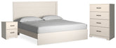 Hoover Furniture Outlet - Ashley Furniture - Stelsie King Panel Bed, Chest and Nightstand - King Panel Bed, Chest and Nightstand - B2588B9