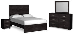 Hoover Furniture Outlet - Ashley Furniture - Belachime Full Panel Bed, Dresser, Mirror and Nightstand - Full Panel Bed, Dresser, Mirror and Nightstand - B2589B18