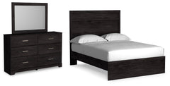 Hoover Furniture Outlet - Ashley Furniture - Belachime Full Panel Bed, Dresser and Mirror - Full Panel Bed, Dresser and Mirror - B2589B6