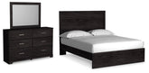 Hoover Furniture Outlet - Ashley Furniture - Belachime Queen Panel Bed, Dresser and Mirror - Queen Panel Bed, Dresser and Mirror - B2589B3