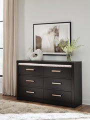 Hoover Furniture Outlet - Ashley Furniture - Shoralli Dresser - Six Drawer Dresser - B2611-31