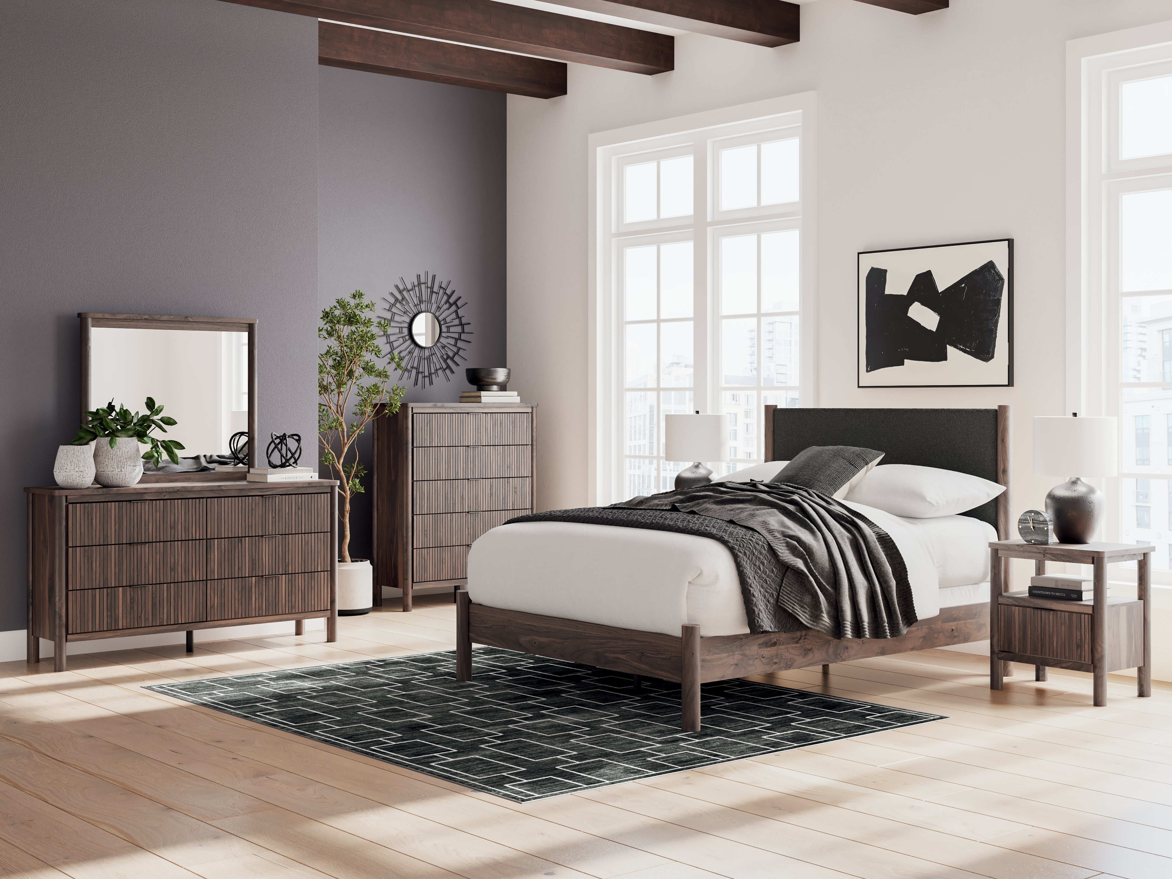 Hoover Furniture Outlet - Ashley Furniture - Pamytta Nightstand - One Drawer Night Stand - PCB2614-91