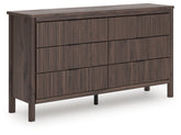Hoover Furniture Outlet - Ashley Furniture - Pamytta Dresser - Six Drawer Dresser / Brown - PCB2614-31