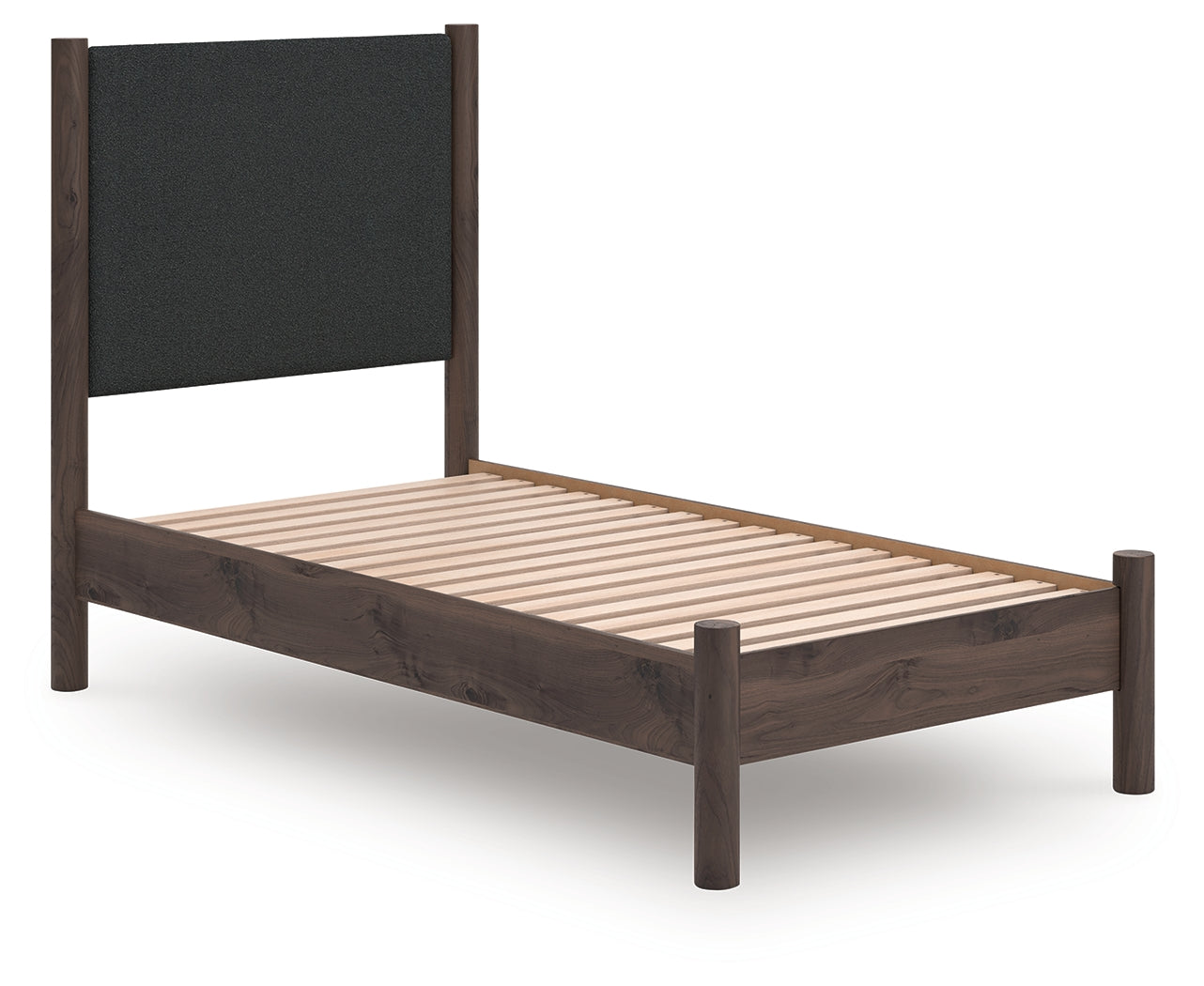 Hoover Furniture Outlet - Ashley Furniture - Pamytta Twin Upholstered Panel Platform Bed - Twin Upholstered Panel Platform Bed - PCB2614B8
