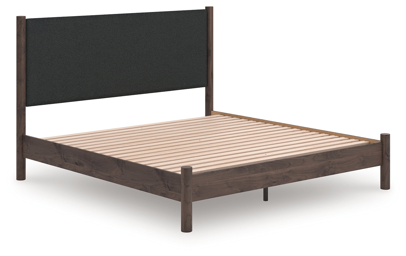 Hoover Furniture Outlet - Ashley Furniture - Pamytta King Upholstered Panel Platform Bed - King Upholstered Panel Platform Bed - PCB2614B28