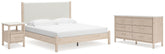 Hoover Furniture Outlet - Ashley Furniture - Cadmori King Upholstered Panel Bed, Dresser and Nightstand - King Upholstered Panel Bed, Dresser and Nightstand - B2615B11
