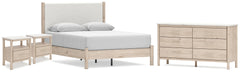 Hoover Furniture Outlet - Ashley Furniture - Cadmori Queen Panel Bed, Dresser and 2 Nightstands - Queen Panel Bed, Dresser and 2 Nightstands - B2615B25