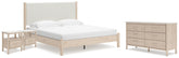 Hoover Furniture Outlet - Ashley Furniture - Cadmori King Panel Bed, Dresser and 2 Nightstands - King Panel Bed, Dresser and 2 Nightstands - B2615B24