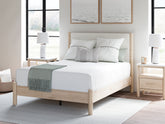 Hoover Furniture Outlet - Ashley Furniture - Cadmori Queen Upholstered Panel Bed - Queen Upholstered Panel Bed - B2615B4
