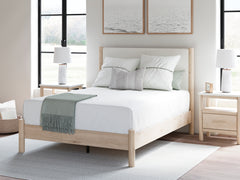 Hoover Furniture Outlet - Ashley Furniture - Cadmori Queen Upholstered Panel Bed - Queen Upholstered Panel Bed - B2615B4