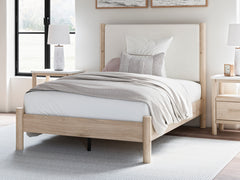 Hoover Furniture Outlet - Ashley Furniture - Cadmori Full Upholstered Panel Bed - Full Upholstered Panel Bed - B2615B8