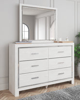 Hoover Furniture Outlet - Ashley Furniture - Altyra Dresser and Mirror - Dresser and Mirror - B2640B1