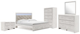 Hoover Furniture Outlet - Ashley Furniture - Altyra King Platform Storage Bed, Dresser, Mirror, Chest and 2 Nightstands - King Platform Storage Bed, Dresser, Mirror, Chest and 2 Nightstands - B2640B79