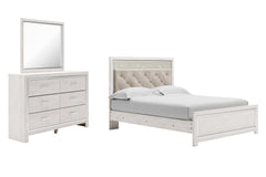 Hoover Furniture Outlet - Ashley Furniture - Altyra Queen Panel Bed, Dresser and Mirror - Queen Panel Bed, Dresser and Mirror - B2640B10