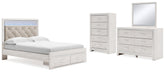 Hoover Furniture Outlet - Ashley Furniture - Altyra Queen Panel Storage Bed, Dresser, Mirror and Chest - Queen Panel Storage Bed, Dresser, Mirror and Chest - B2640B52