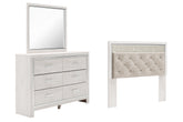 Hoover Furniture Outlet - Ashley Furniture - Altyra Queen Panel Headboard, Dresser and Mirror - Queen Panel Headboard, Dresser and Mirror - B2640B53