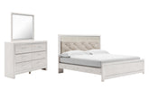 Hoover Furniture Outlet - Ashley Furniture - Altyra King Panel Bed, Dresser and Mirror - King Panel Bed, Dresser and Mirror - B2640B57