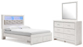 Hoover Furniture Outlet - Ashley Furniture - Altyra Queen Panel Storage Bed, Dresser, Mirror and 2 Nightstands - Queen Panel Storage Bed, Dresser, Mirror and 2 Nightstands - B2640B75