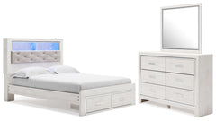 Hoover Furniture Outlet - Ashley Furniture - Altyra Queen Panel Storage Bed, Dresser, Mirror and 2 Nightstands - Queen Panel Storage Bed, Dresser, Mirror and 2 Nightstands - B2640B75