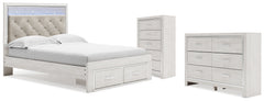 Hoover Furniture Outlet - Ashley Furniture - Altyra Queen Storage Bed, Dresser and Chest - Queen Storage Bed, Dresser and Chest - B2640B64