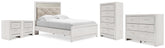 Hoover Furniture Outlet - Ashley Furniture - Altyra Full Panel Bed, Dresser, Chest and 2 Nightstands - Full Panel Bed, Dresser, Chest and 2 Nightstands - B2640B81