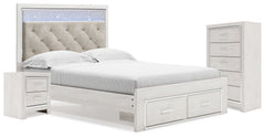 Hoover Furniture Outlet - Ashley Furniture - Altyra Queen Storage Bed, Chest and Nightstand - Queen Storage Bed, Chest and Nightstand - B2640B65
