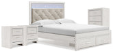 Hoover Furniture Outlet - Ashley Furniture - Altyra Queen Storage Bed, Chest and 2 Nightstands - Queen Storage Bed, Chest and 2 Nightstands - B2640B68