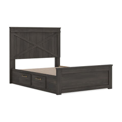 Vonitta Bay Full Panel Bed with 2 Sided Storage