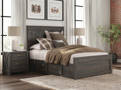 Vonitta Bay Full Panel Bed with 2 Sided Storage