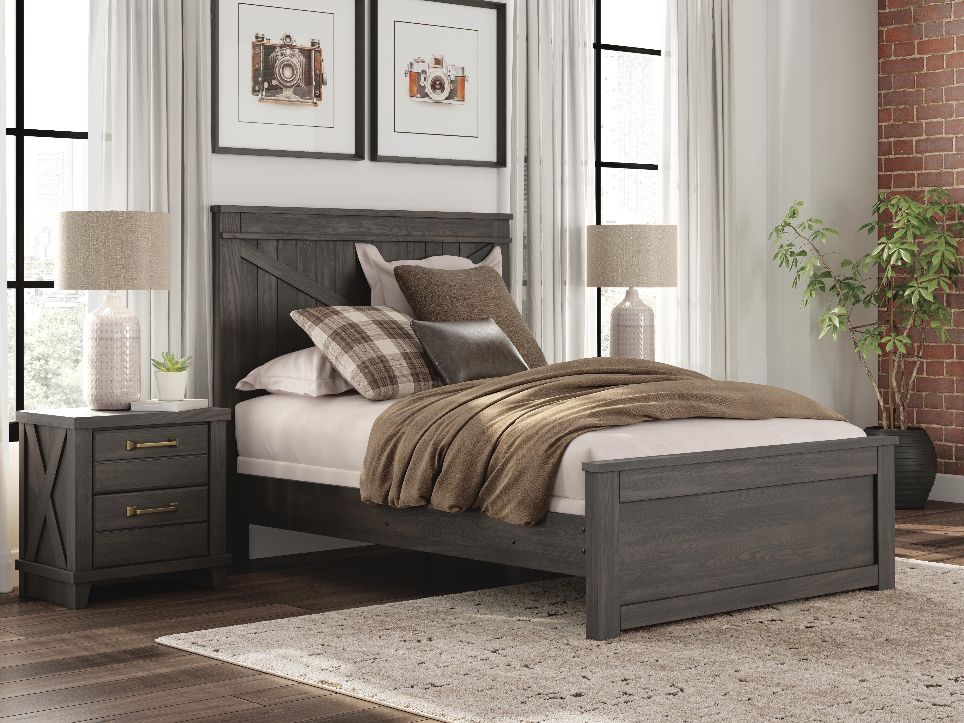 Hoover Furniture Outlet - Ashley Furniture - Vonitta Bay Full Panel Bed - Full Panel Bed - PCB2648B3