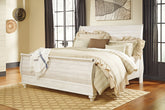 Hoover Furniture Outlet - Ashley Furniture - Willowton Queen Sleigh Bed - Queen Sleigh Bed - B267B4