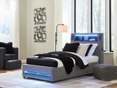 Hoover Furniture Outlet - Ashley Furniture - Verishaw Twin Upholstered Bed - Twin Upholstered Bed - PCB2721B23