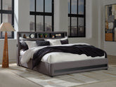 Hoover Furniture Outlet - Ashley Furniture - Verishaw California King Upholstered Bed - California King Upholstered Bed - PCB2721B22