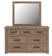 Oliandon Queen Panel Bed, Dresser and Mirror