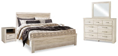 Hoover Furniture Outlet - Ashley Furniture - Bellaby King Panel Bed, Dresser, Mirror and 2 Nightstands - King Panel Bed, Dresser, Mirror and 2 Nightstands - B331B22