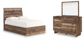 Hoover Furniture Outlet - Ashley Furniture - Chirason Full Panel Platform Bed, Dresser and Mirror - Full Panel Platform Bed, Dresser and Mirror - PCB3367B26