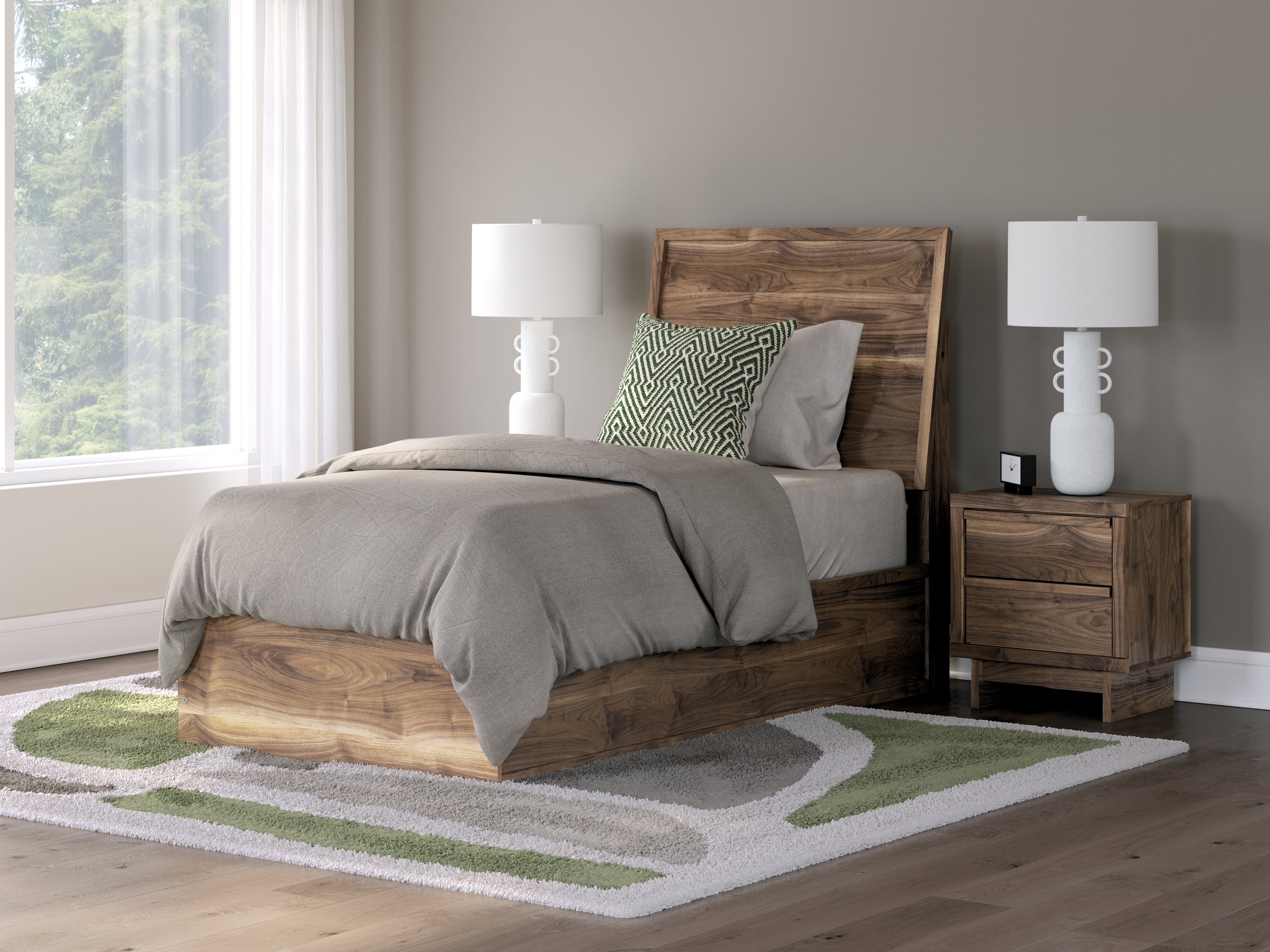 Hoover Furniture Outlet - Ashley Furniture - Chirason Twin Panel Bed - Twin Panel Bed - PCB3367B21