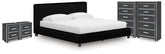 Hoover Furniture Outlet - Ashley Furniture - Zuraleus King Upholstered Bed, 2 Chests and 2 Nightstands - King Upholstered Bed, 2 Chests and 2 Nightstands - PCB3380B24