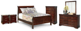 Hoover Furniture Outlet - Ashley Furniture - Alisdair Full Sleigh Bed, Dresser, Mirror, Chest and 2 Nightstands - Full Sleigh Bed, Dresser, Mirror, Chest and 2 Nightstands - B376B37