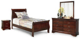 Hoover Furniture Outlet - Ashley Furniture - Alisdair Twin Sleigh Bed, Dresser, Mirror and Nightstand - Twin Sleigh Bed, Dresser, Mirror and Nightstand - B376B39