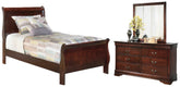 Hoover Furniture Outlet - Ashley Furniture - Alisdair Twin Sleigh Bed, Dresser and Mirror - Twin Sleigh Bed, Dresser and Mirror - B376B6