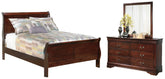 Hoover Furniture Outlet - Ashley Furniture - Alisdair Full Sleigh Bed, Dresser and Mirror - Full Sleigh Bed, Dresser and Mirror - B376B7