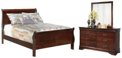 Hoover Furniture Outlet - Ashley Furniture - Alisdair Full Sleigh Bed, Dresser and Mirror - Full Sleigh Bed, Dresser and Mirror - B376B7