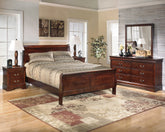 Hoover Furniture Outlet - Ashley Furniture - Alisdair Queen Sleigh Bed, Dresser, Mirror, and Nightstand - Queen Sleigh Bed, Dresser, Mirror, and Nightstand - B376B14