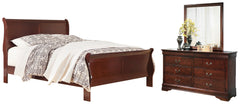 Hoover Furniture Outlet - Ashley Furniture - Alisdair California King Sleigh Bed, Dresser and Mirror - California King Sleigh Bed, Dresser and Mirror - B376B22