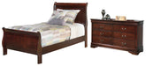 Hoover Furniture Outlet - Ashley Furniture - Alisdair Twin Sleigh Bed and Dresser - Twin Sleigh Bed and Dresser - B376B20